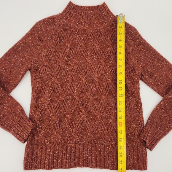 Loft Turtleneck Sweater Women Size XS  Flecked Chunky Knit Winter Fall Cabincore - Picture 5 of 7